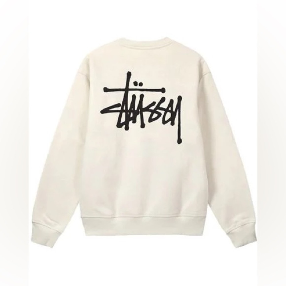Cream/off white colored Stussy Sweatshirt